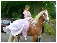 bride on horseback